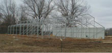 Frame for horse barn